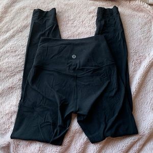black lululemon leggings, align size 0-2